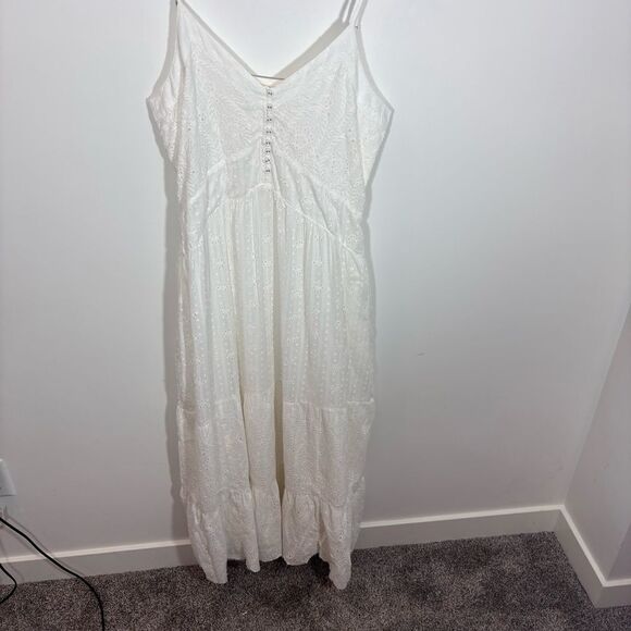 Sundance White Eyelet Arezzo Dress NEW Size Large - Picture 2 of 13
